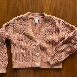 Cat & Jack pink knit cardigan